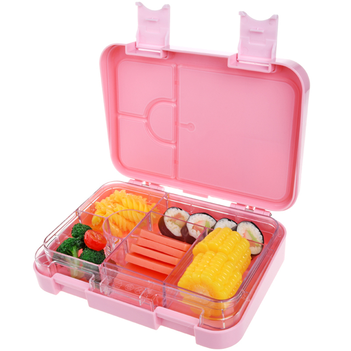 Bento Lunch Box Juego de cubiertos Contenedores de preparación de comidas de  rosa y divisor Sunnimix Fiambreras Bento